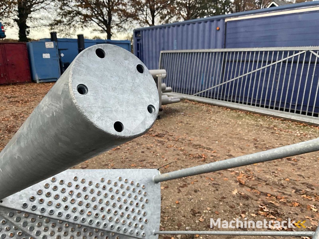 Industrielle verzinkte Wendeltreppe