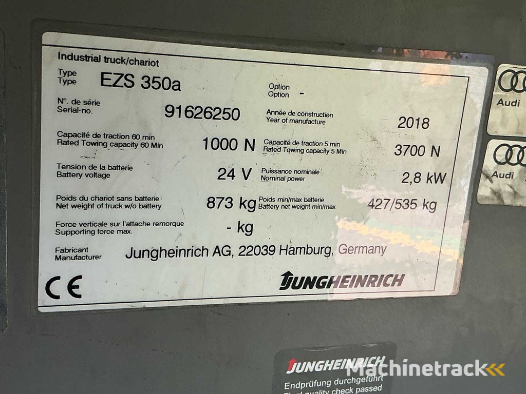 Jungheinrich - EZS 350 A - Abschleppwagen - 2018