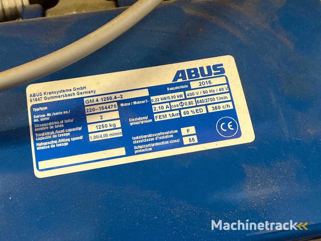 ELMEC Vrijstaande portaalkraan met elektrische kettingtakel