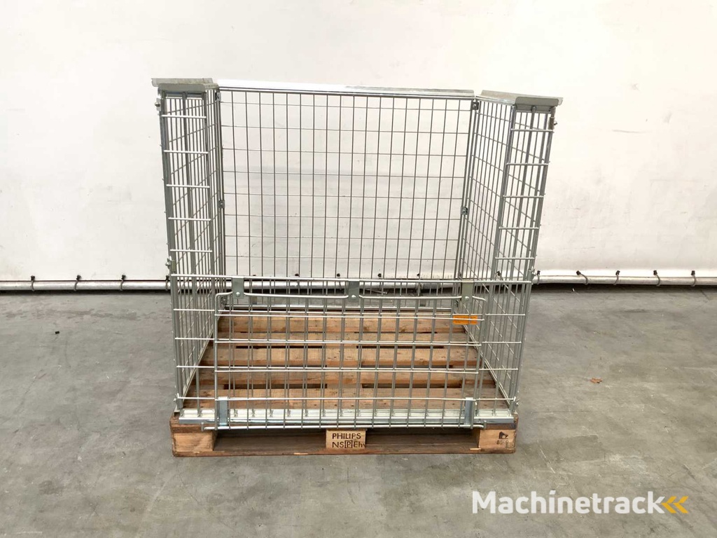 Stalen palletkooi voor blokpallets 1230x1100x1010 mm (10x)