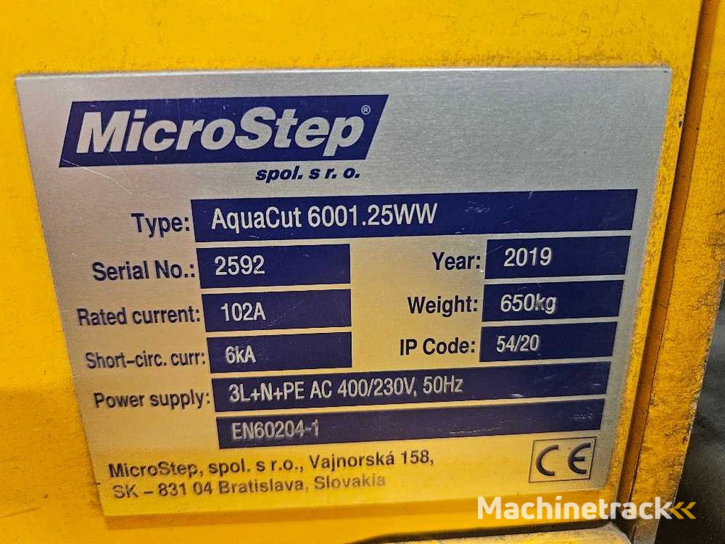 Microstep - 2019 - AquaCut 6001.25 WW - Waterstraalsnijmachine