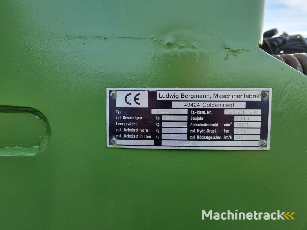 2014 Bergmann TSW 3140 Compoststrooier