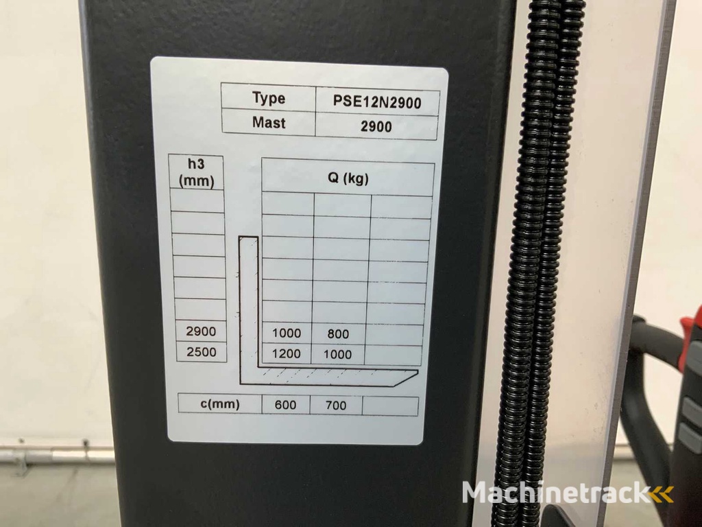Noblelift - PSE12B29 - Stapelaar 2.9M