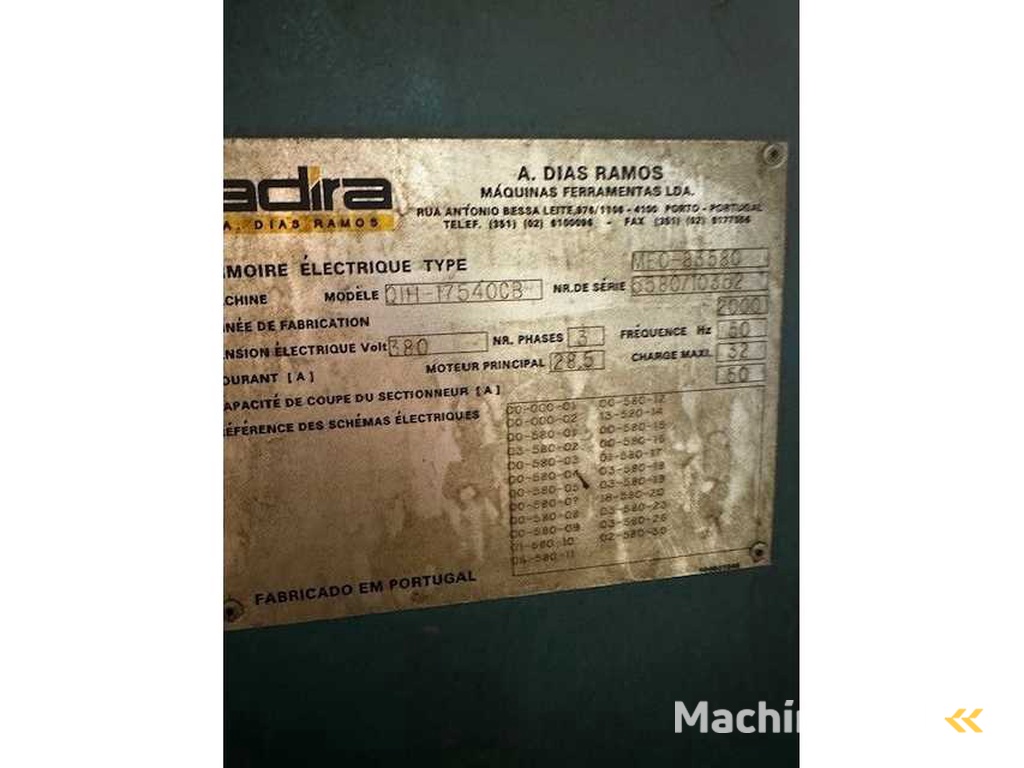 ADIRA QIH 17540CB Hydraulische kantbank