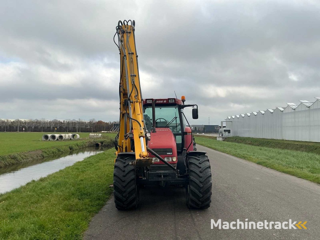 2002 Case IH CS110 Vierwielaangedreven landbouwtractor met Herder MBK503LS maaiarm