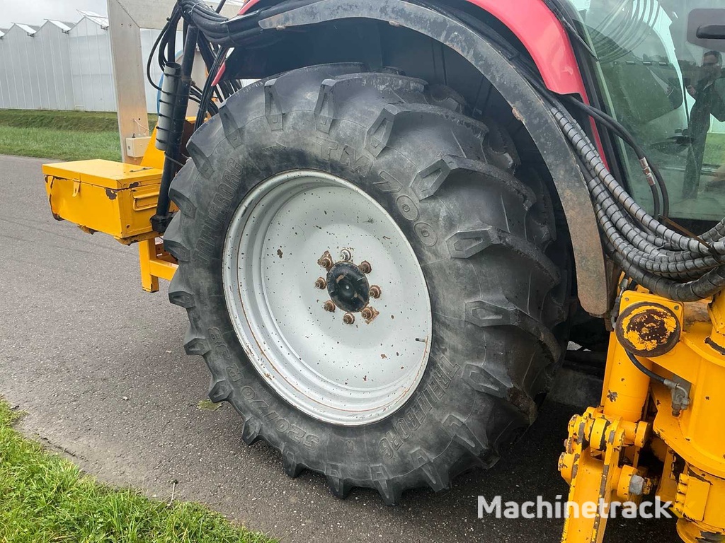 2002 Case IH CS110 Vierwielaangedreven landbouwtractor met Herder MBK503LS maaiarm