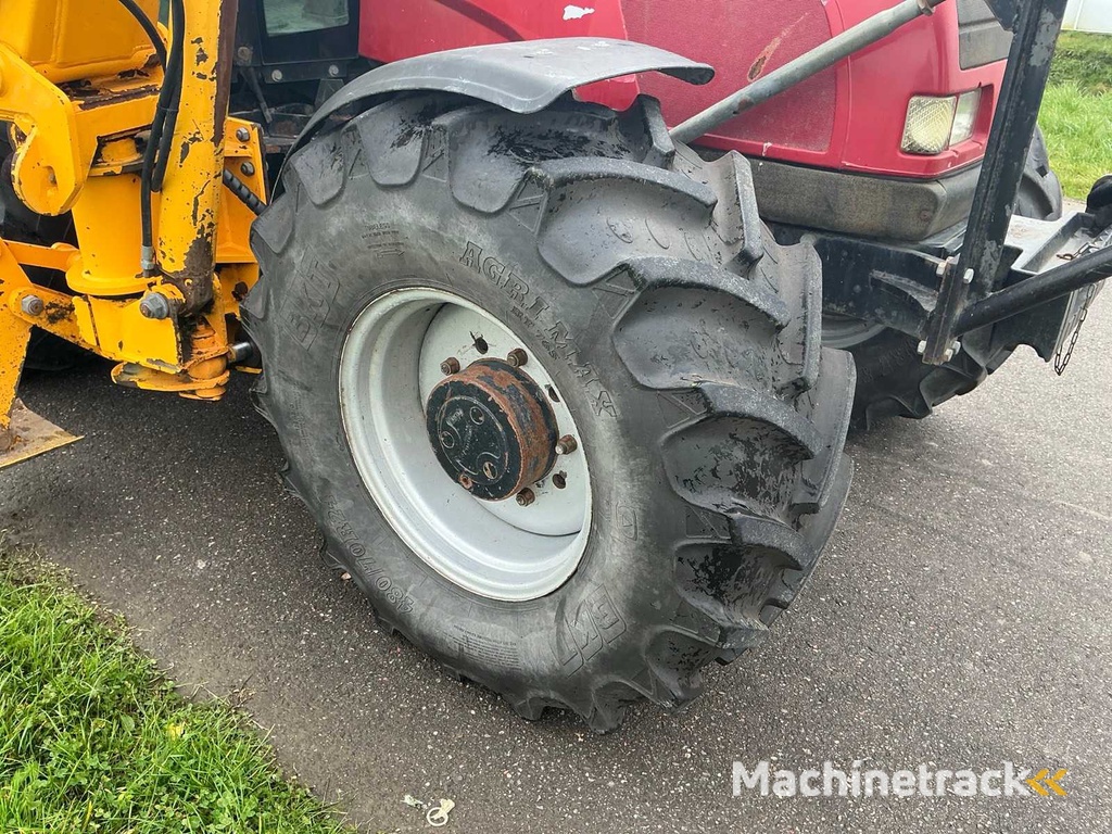 2002 Case IH CS110 Vierwielaangedreven landbouwtractor met Herder MBK503LS maaiarm