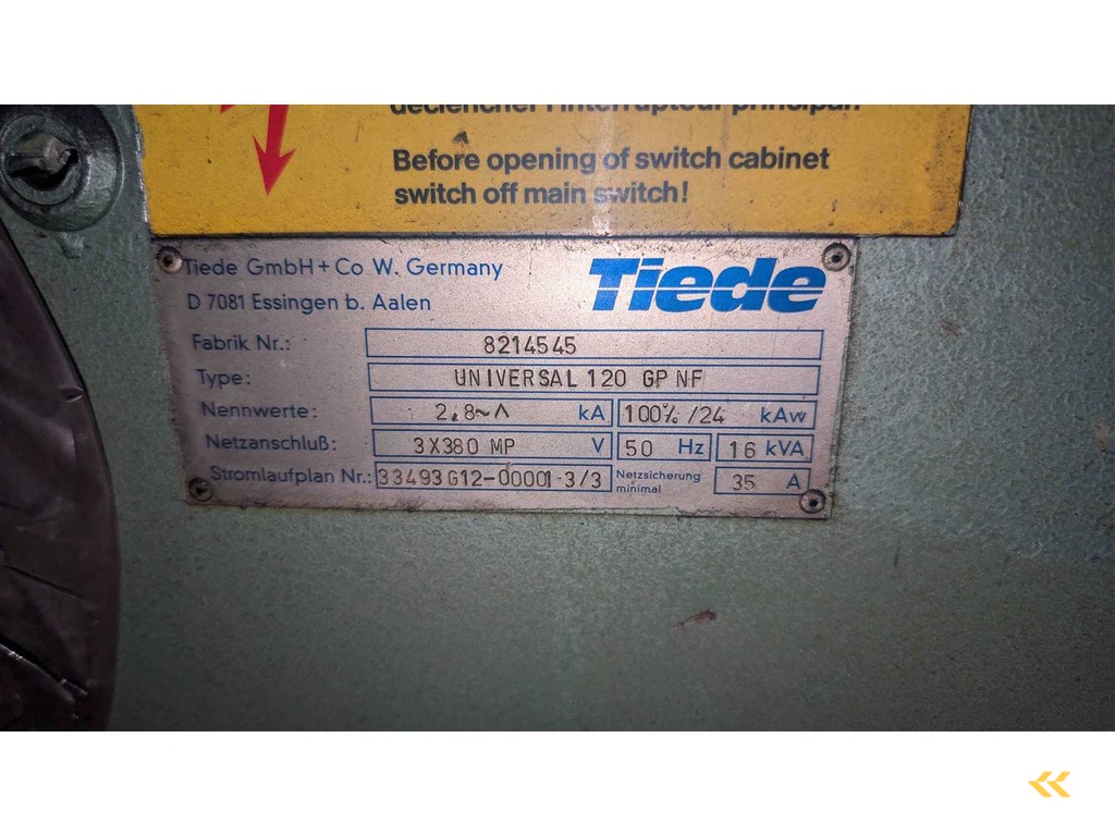 TIEDE UNIVERSAL 12 GP NF Inspection device