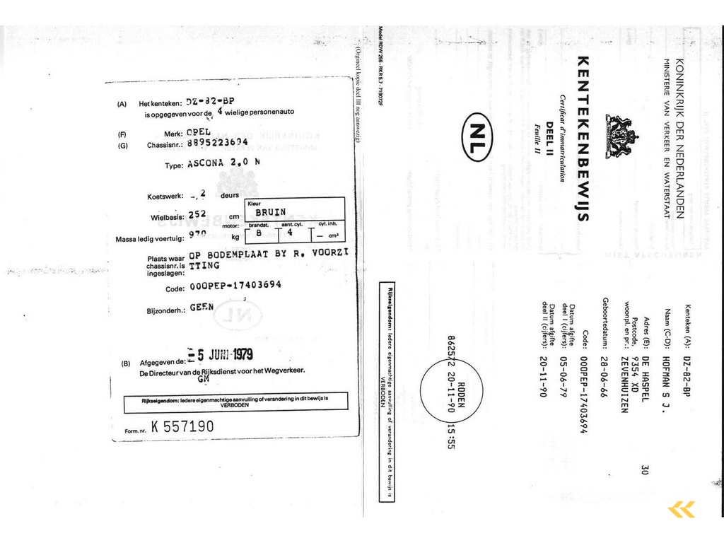 1979 - Opel - Ascona - 2.0 - Oldtimer