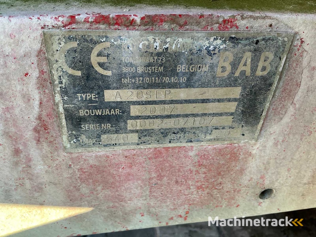 BAB A20SEP Trailed Sprayer