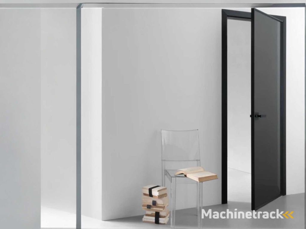 ALBED MILANO 1964 design deur met kozijn metaal glas