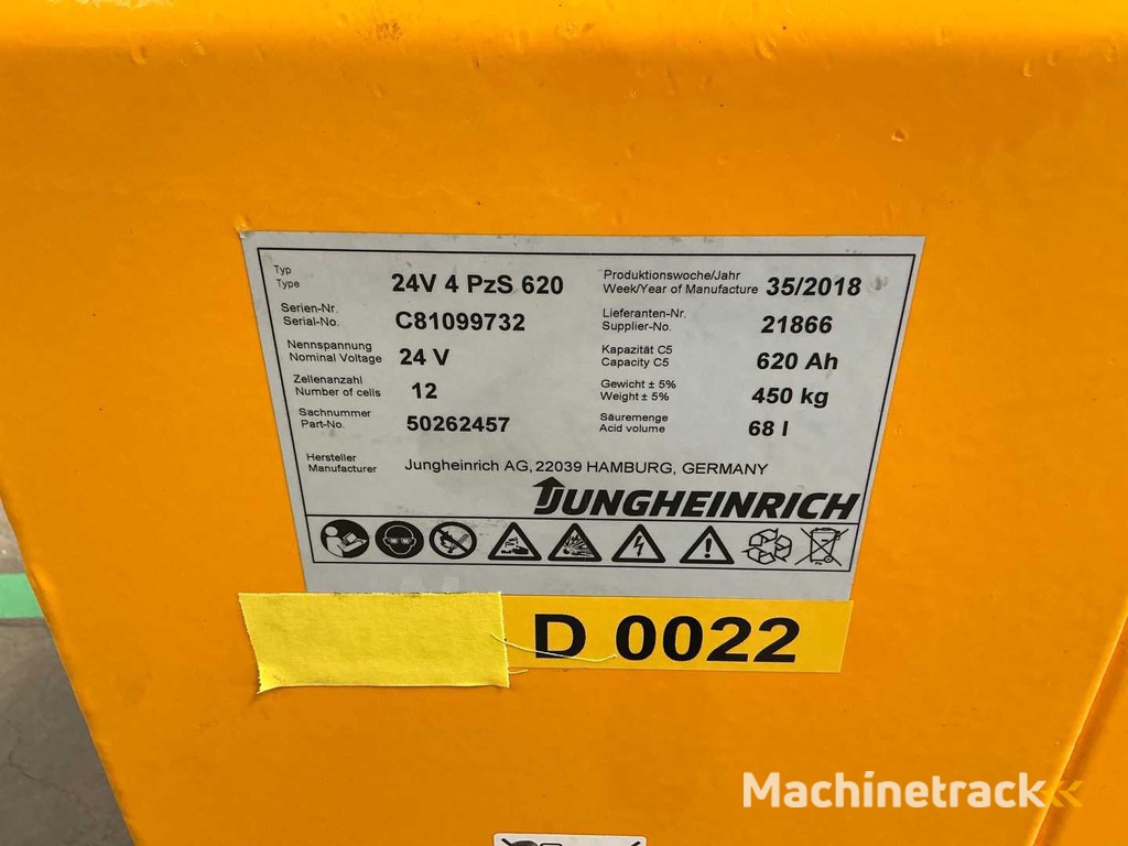 Jungheinrich - 24V PZS620 - Battey - 2018 (2x)