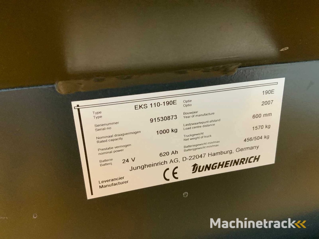 Jungheinrich - 2007 - EKS110-190E - Orderpicker