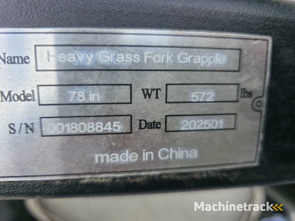 2025 Rhino-Cross 78 inch Heavy Duty fork grapple Industriele Grijper met tanden ten behoeve van schranklader