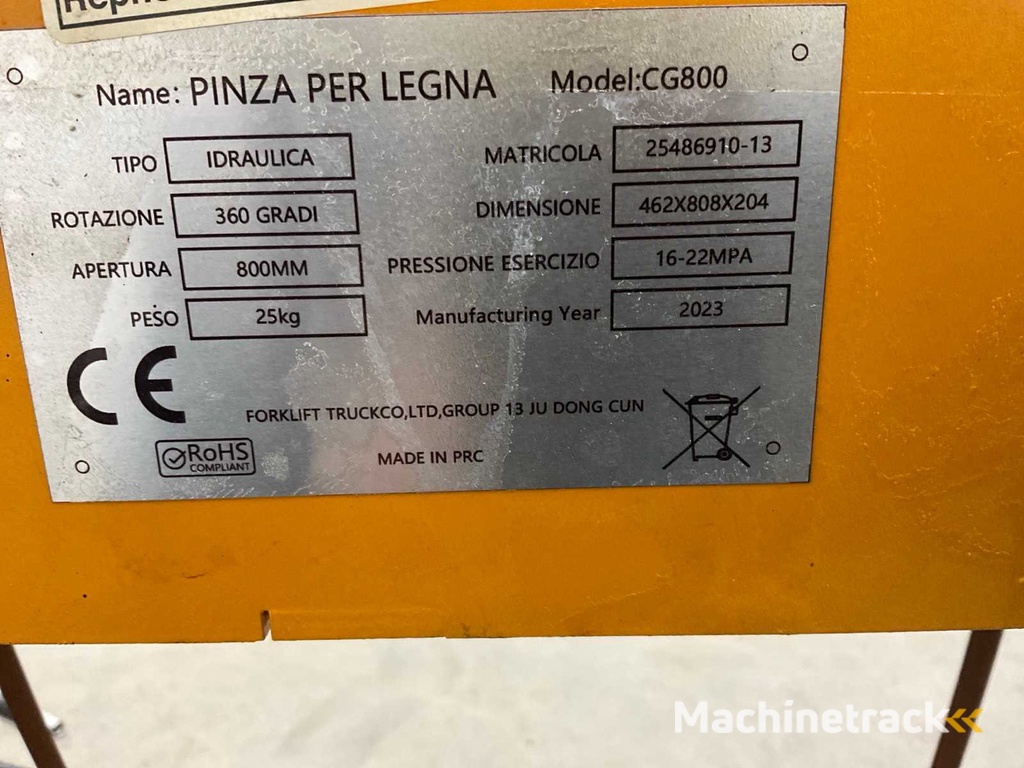 2023 Pinza per Legna CG800 Kreiselgreifer