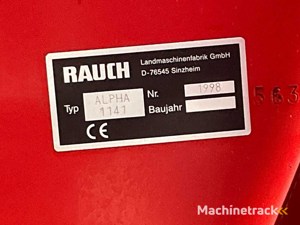 1998 Kuhn ALPHA 1141 Kunstmeststrooier