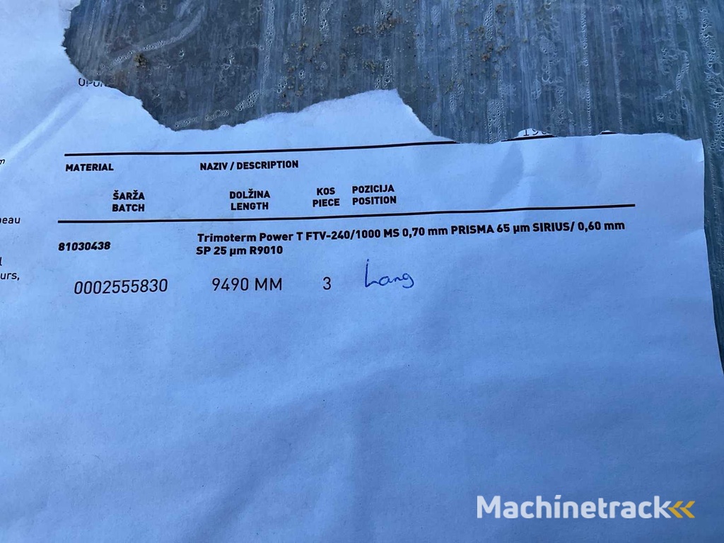 TRIMO Trimoterm Power T FTV-240/1000 MS Geïsoleerde platen (4x)