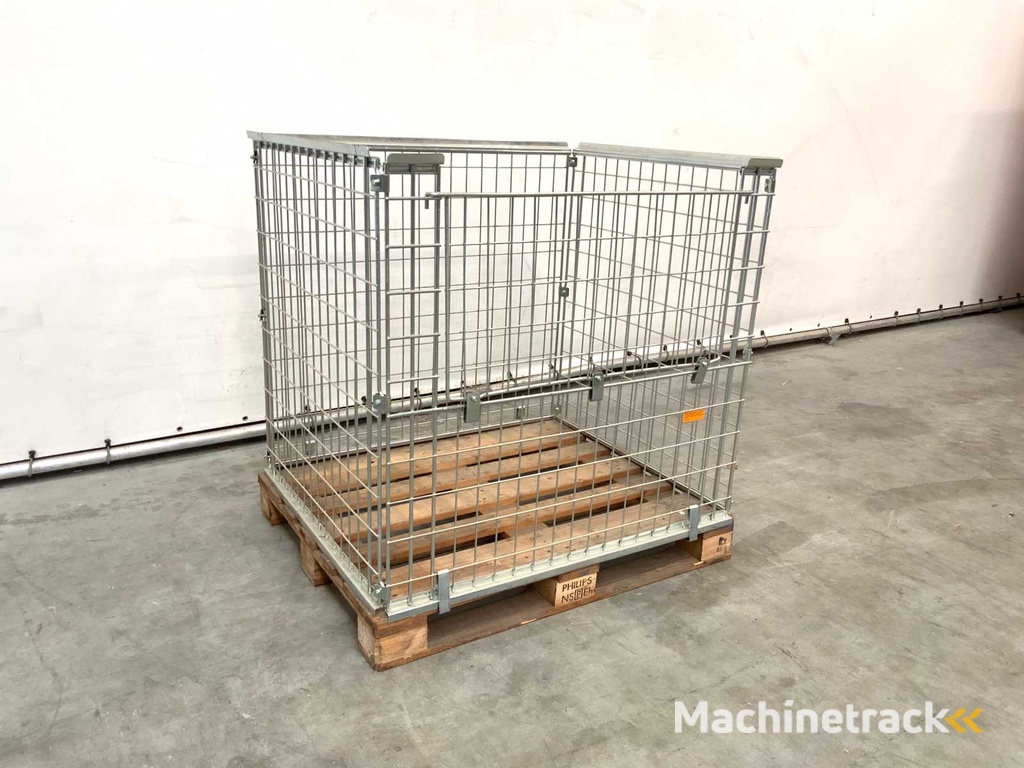 Stalen palletkooi voor blokpallets 1230x1100x1010 mm (20x)