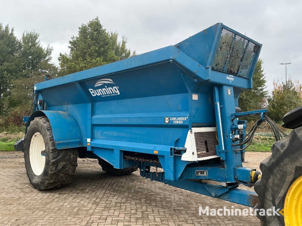 2014 Bunning Lowlander 150 HBD Breedstrooier mestwagen