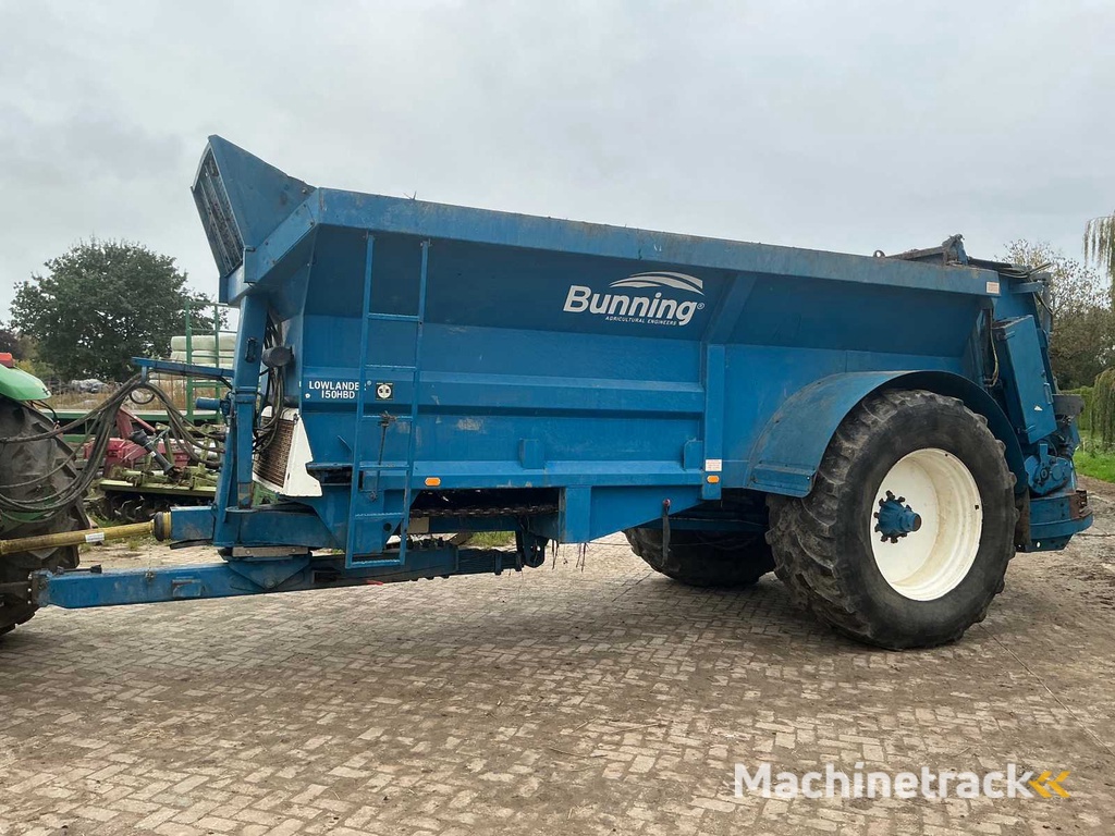 2014 Bunning Lowlander 150 HBD Breedstrooier mestwagen