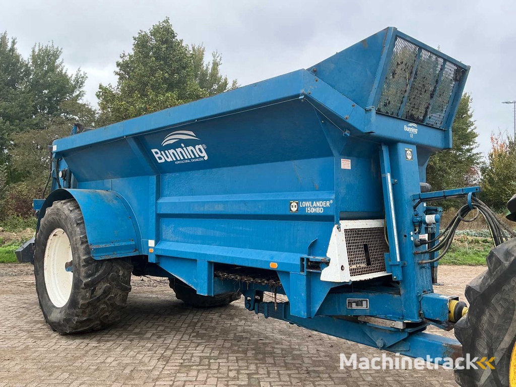 2014 Bunning Lowlander 150 HBD Breedstrooier mestwagen
