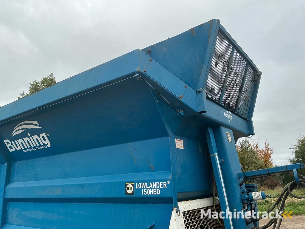 2014 Bunning Lowlander 150 HBD Breedstrooier mestwagen