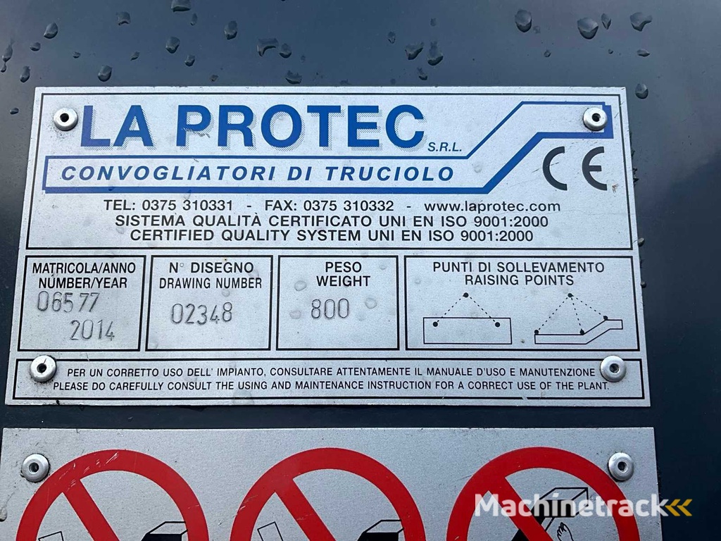 2014 La Protec 02348 Chip Conveyor