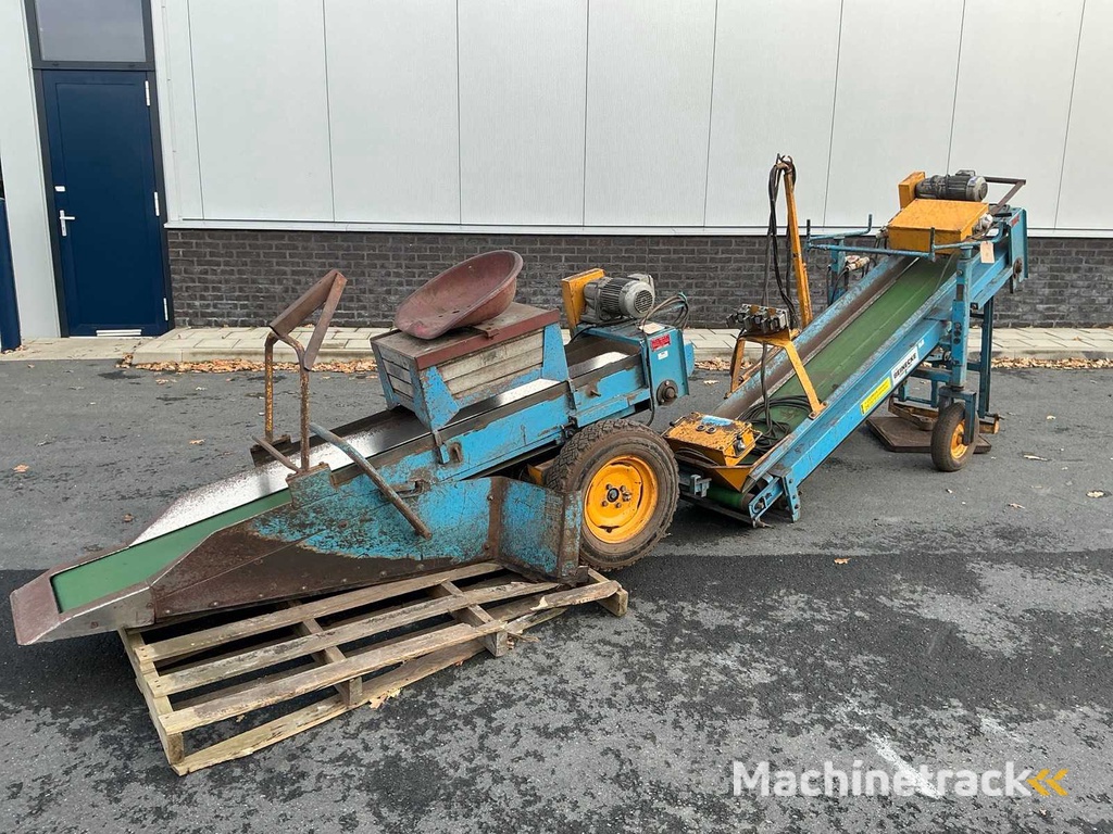 Climax Z40V Opraapmachine met mobiele opvoerband
