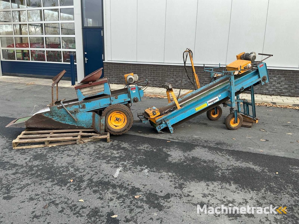 Climax Z40V Opraapmachine met mobiele opvoerband