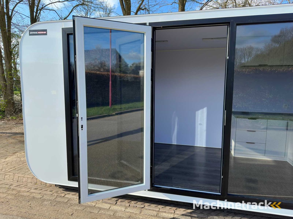 2025 Stahlworks Eco 6000 B Wit Tiny house / Atelier / Kantoor