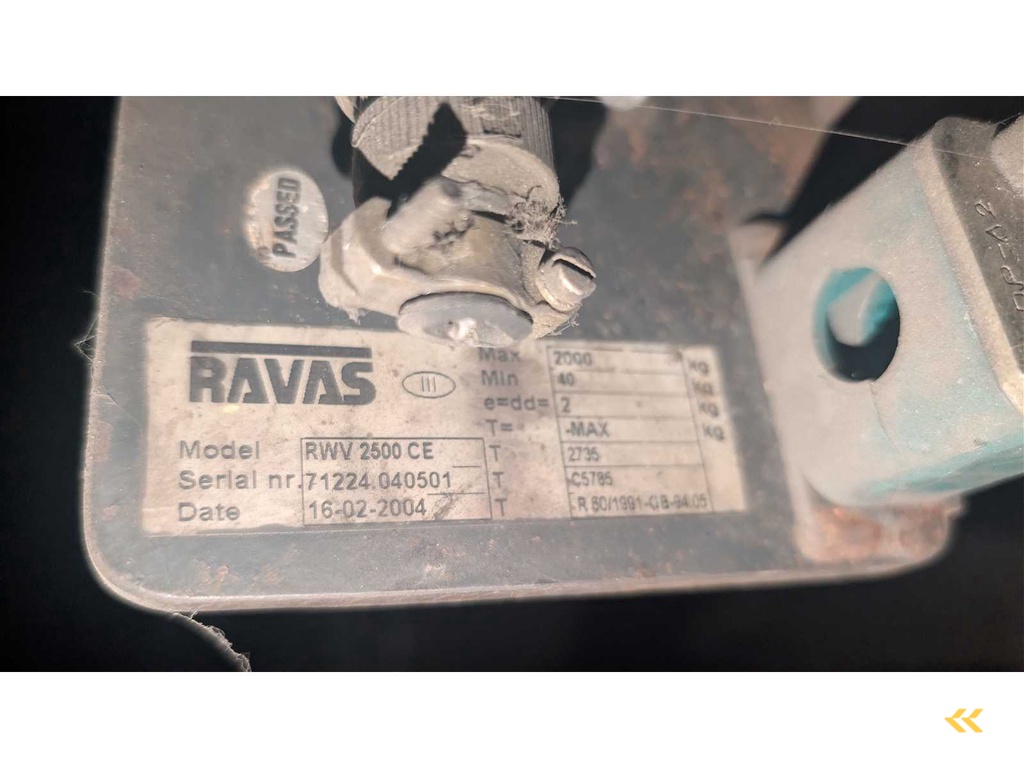 RAVAS RWV 2500 CE Vorkheftruck schaalvorken (geïntegreerde weegvorken)