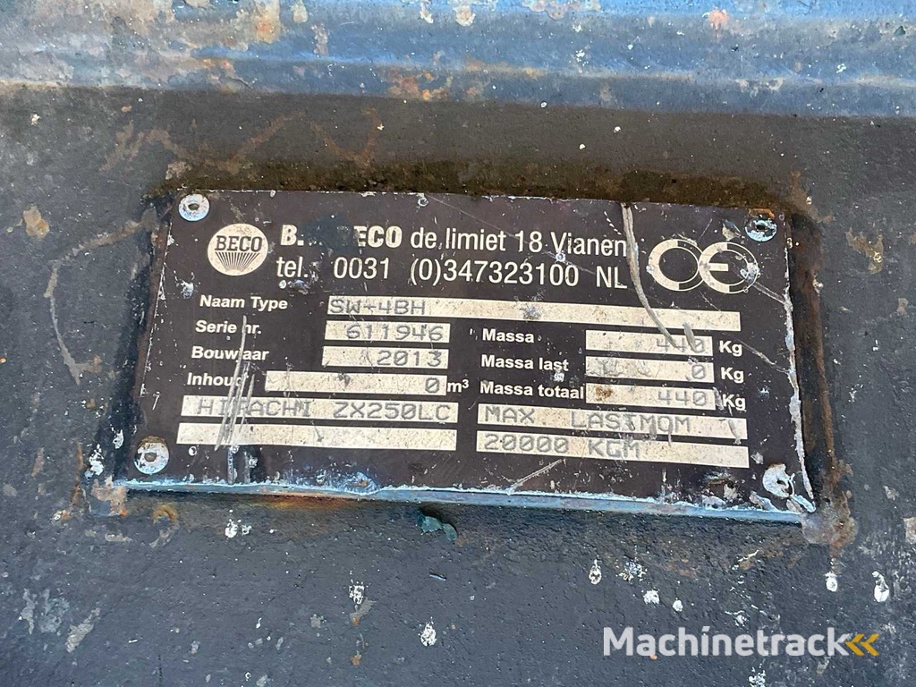 Graafbak met Beco snelwissel