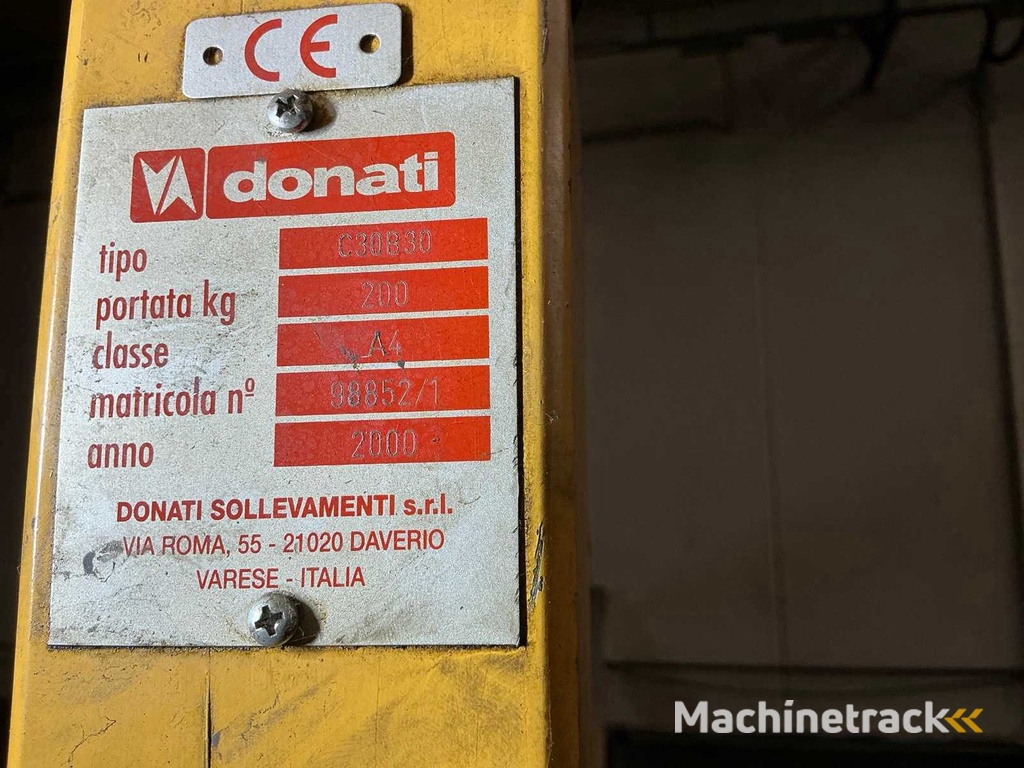 2000 DONATI C30B30 Pijler Jib Kraan
