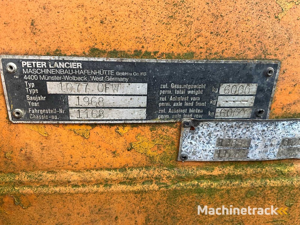 1968 Peter Lancier 1077 OFW Kabeltransporter