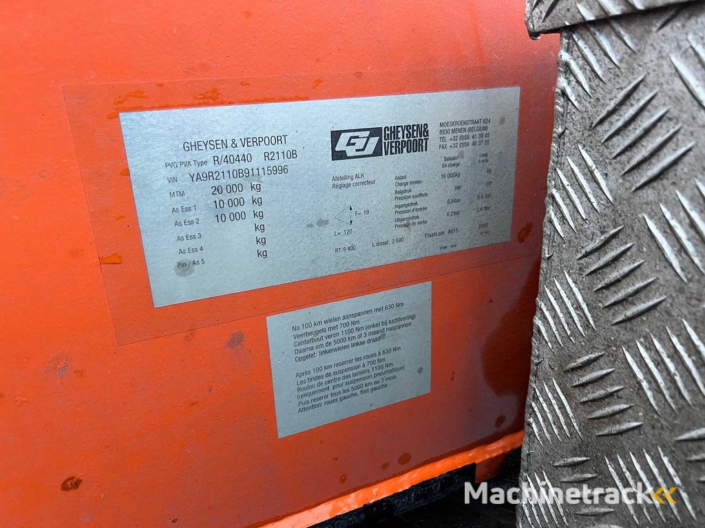 Gheysen & Verpoort - R2110B - Dieplader