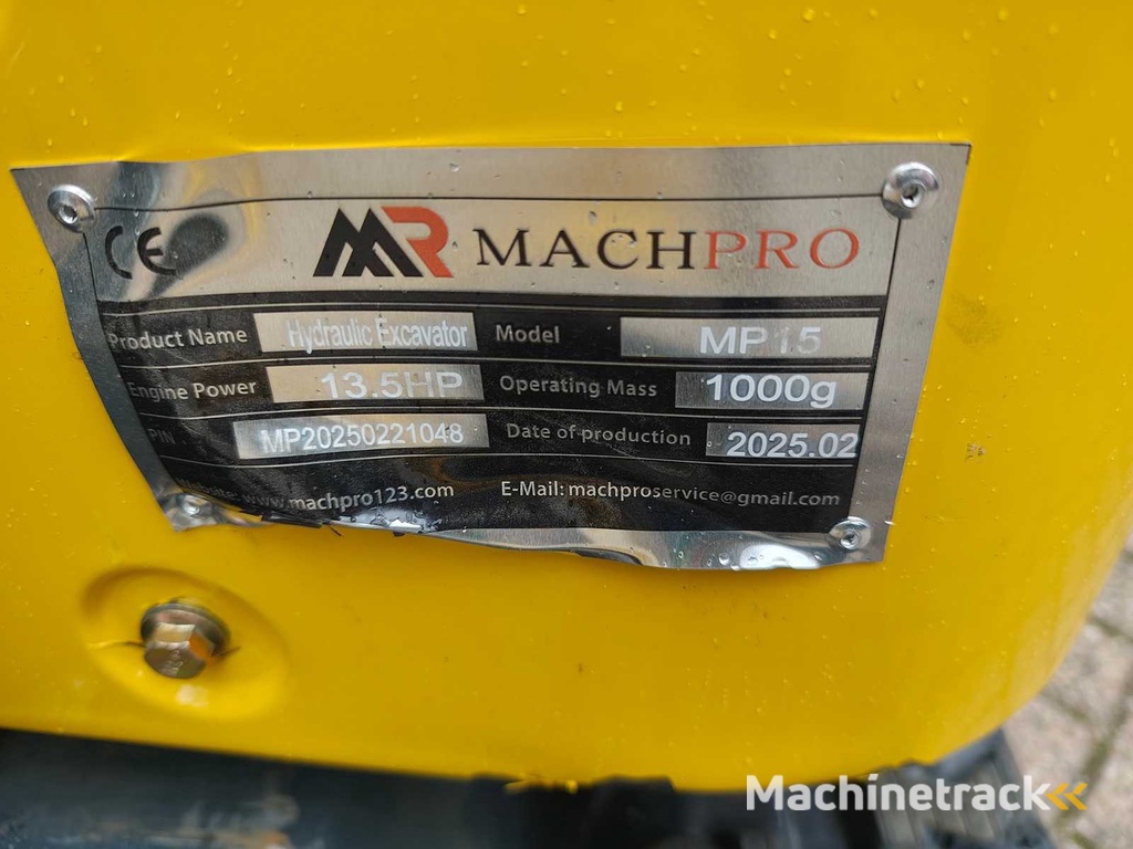 Machpro - 2025 - MP15 - Minigraafmachine