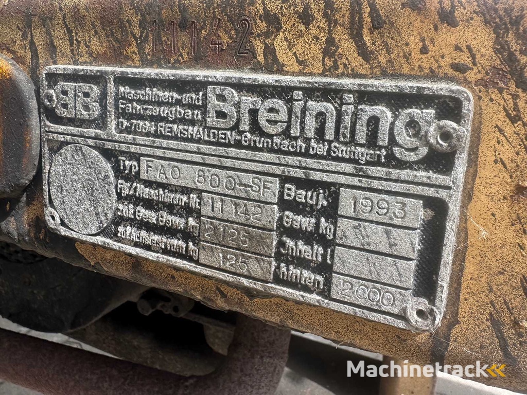 BREINING - FAO 800 m² - Bitumensproeier