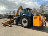 Miniaturansicht von 2014 New Holland T5.95 Electro Command Allradantrieb Traktor mit Mäharm