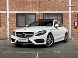 Minituur van Mercedes-Benz C250 Edition 1 AMG-Line 211pk 2016 C-klasse Coupé, PT-406-T
