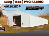 Minituur van 2025 Rhino-Cross-Shelter 4012021DP 36,6x12,2x6,4 m Opslagtent / Opslagshelter
