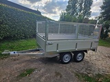 Minituur van BW Trailers - 2025 - NIEUW - Ongeremde Plateau aanhangwagen met draadnet
