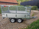Minituur van BW Trailers - 2025 - NIEUW - Ongeremde Plateau aanhangwagen met draadnet