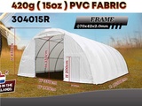 Minituur van 2025 Rhino-Cross-Shelter 304015R - 12x9,15x4,5 m Opslagtent / Opslagshelter