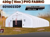 Minituur van 2025 Rhino-Cross-Shelter 5010023DP 30,5x15,25x7,015 m Opslagtent / Opslagshelter