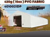 Minituur van 2025 Rhino-Cross-Shelter 4010021DP 30,5x12,2x6,4 m Opslagtent / Opslagshelter