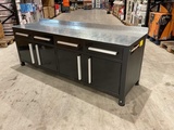 Thumbnail of Stahlworks 4 drawers, 4 cabinet doors / Height adjustable Black Workbench