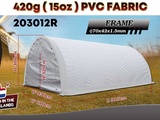 Minituur van 2025 Rhino-Cross-Shelter 203012R - 9,15x6,1x3,66 m Opslagtent / Opslagshelter