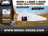 Minituur van 2025 Rhino-Cross-Shelter 5020023DP 61x15,25x7,015 m Opslagtent / Opslagshelter