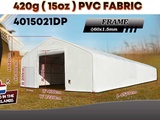 Minituur van 2025 Rhino-Cross-Shelter 4015021DP 45,75x12,2x6,4 m Opslagtent / Opslagshelter