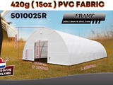 Minituur van 2025 Rhino-Cross-Shelter 5010025R 30,5x15,25x7,625 m Opslagtent / Opslagshelter